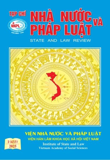 Mục lục Tạp chí Nhà nước và Pháp luật só 1 (433) năm 2025